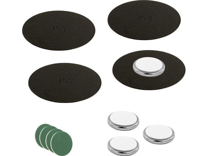Silwy Magnet-Power-Bundle XXL 1 Stück, Schwarz Haftmagnet
