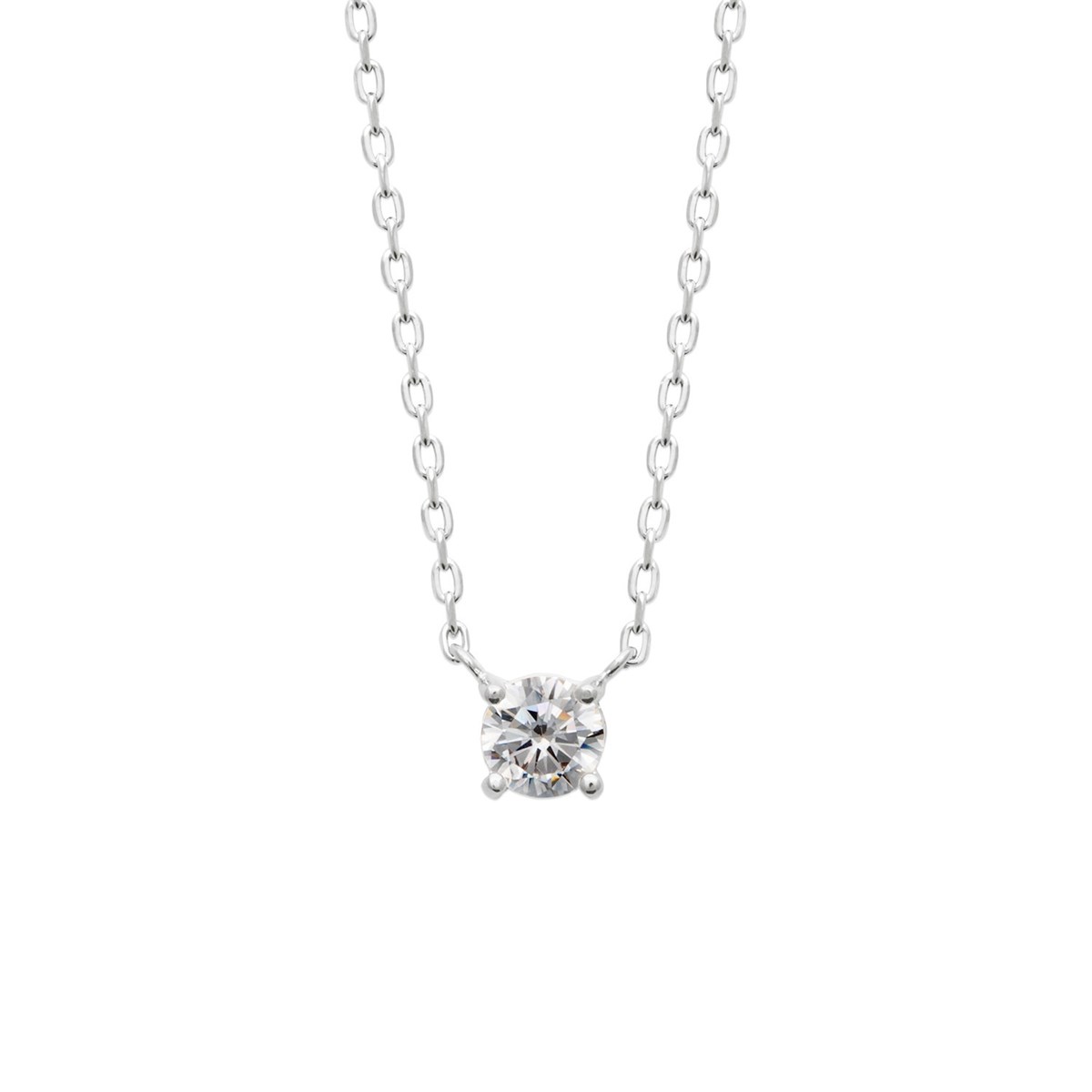 Collier Brillaxis solitaire 5mm