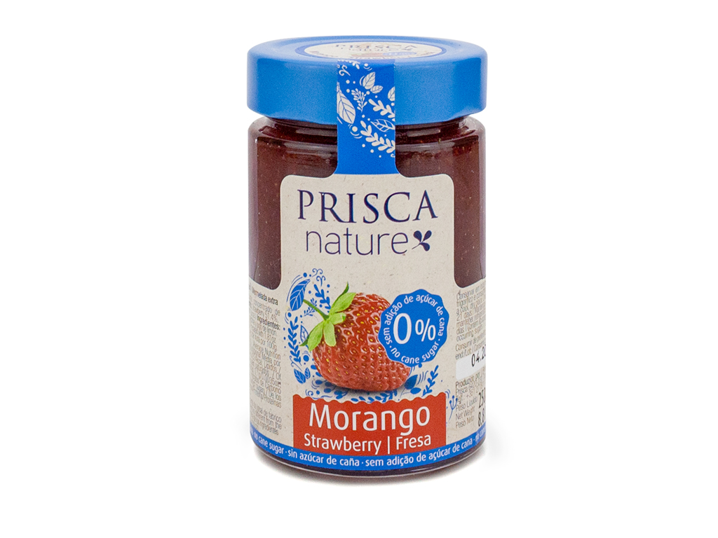 DOCE CASA DA PRISCA DE MORANGO SEM ADIÇÃO DE AÇÚCAR 250G