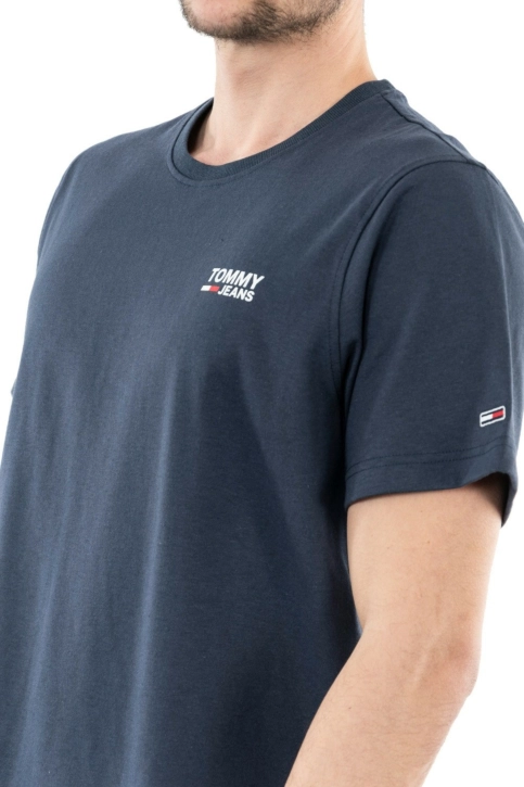 Tee shirt tommy jeans regular corp log c87 twilight navy