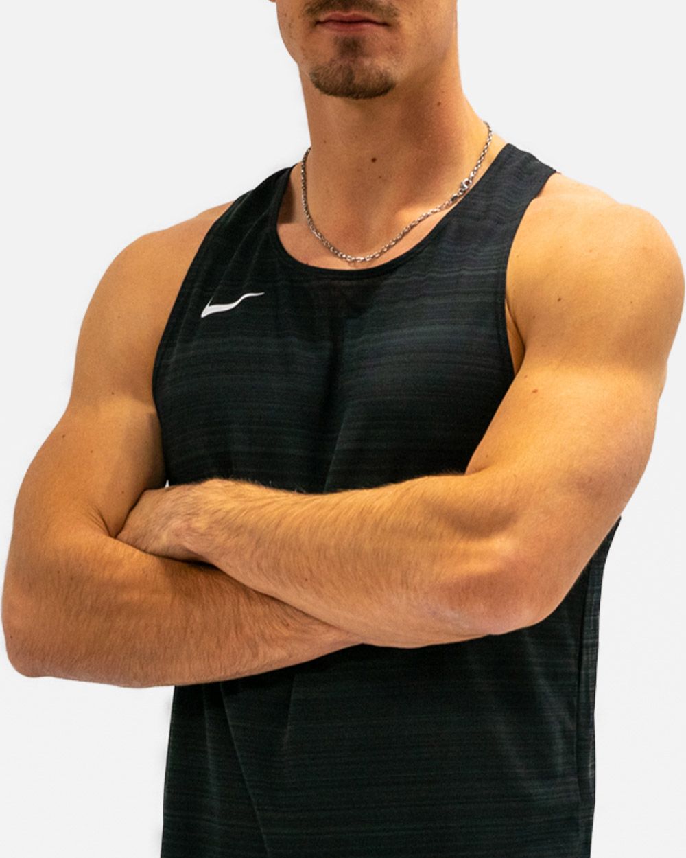 Débardeur de running Nike Stock Noir pour homme