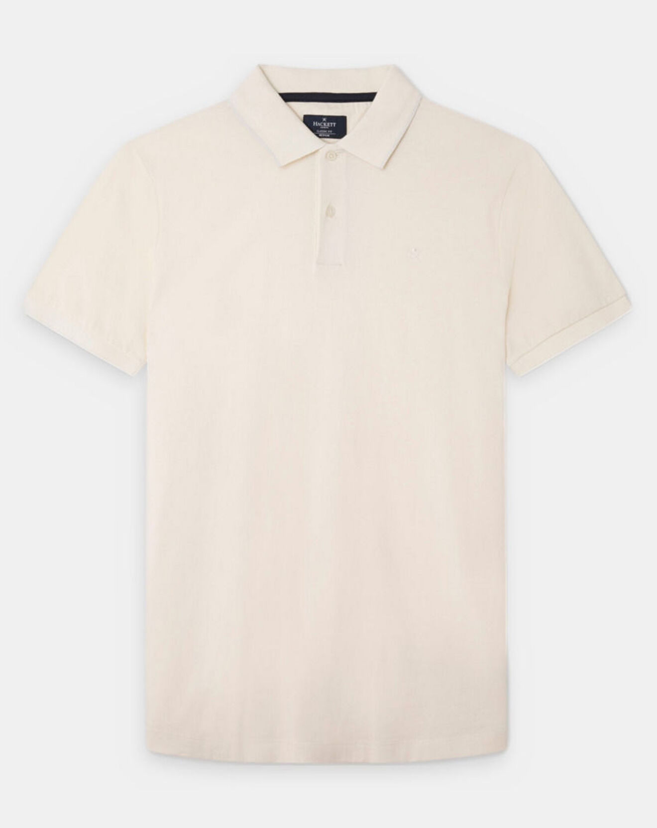 Hackett London Polo en Jersey Regular Fit uni Smart écru