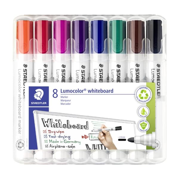 Lumocolor Whiteboardtusj 8 stk. Staedtler