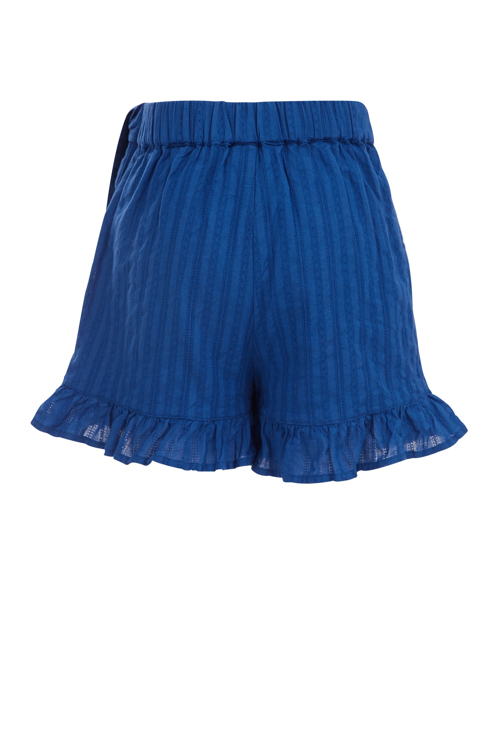 Meisjes skort met broderie anglaise WE Fashion Kobaltblauw