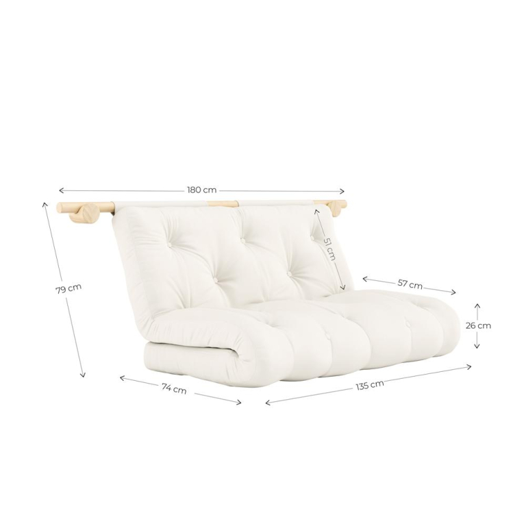 Karup Design Hooked slaapbank 200x135 Ivory