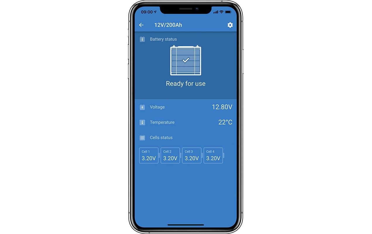 Batterie LiFePO4 12.8 V 100 Ah smart<br>Hochleistungs LiFePO4 Akku mit 100 Ah Kapazität