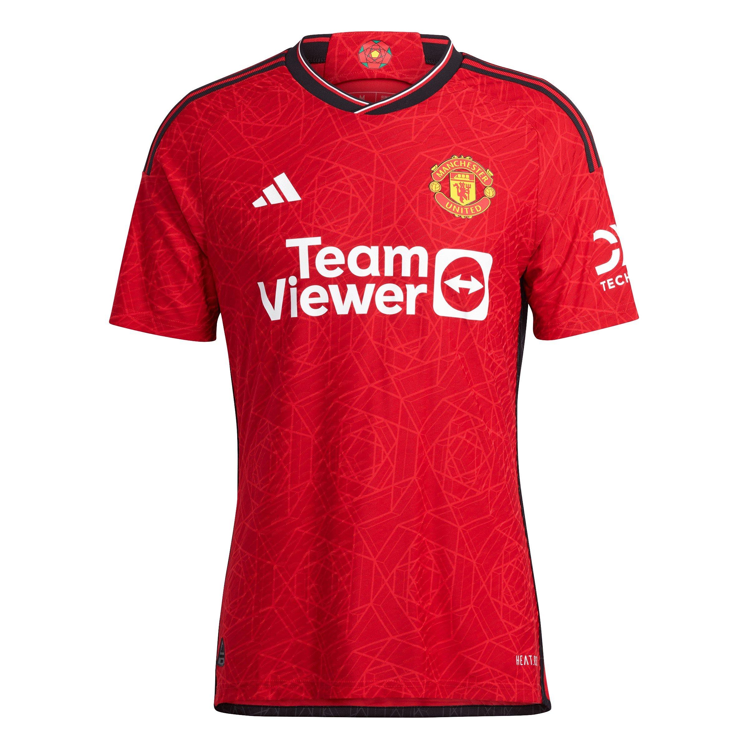 adidas Manchester United Authentic Home Shirt 2023 2024 Adults