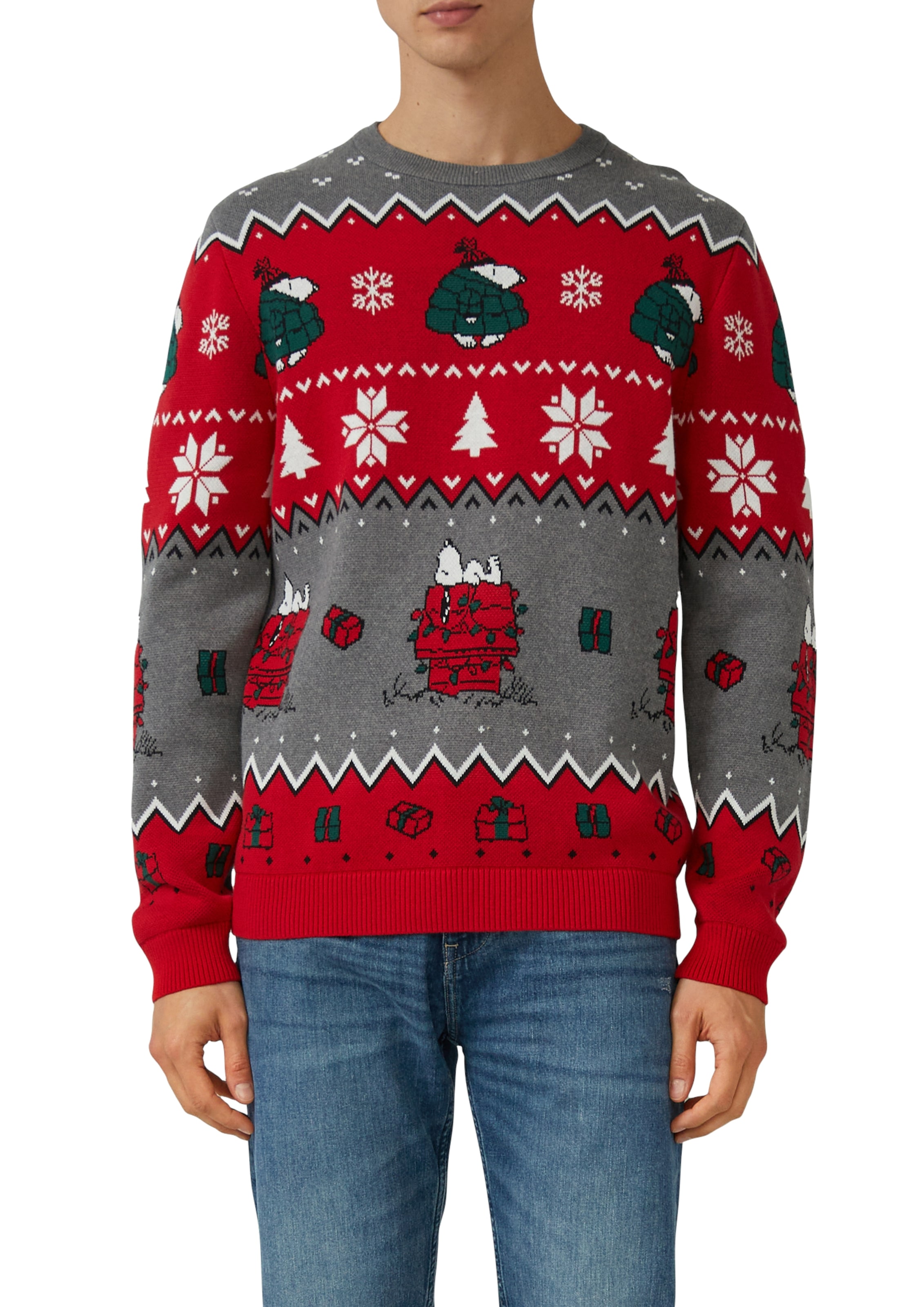 s.Oliver Weihnachtspullover , mit Peanuts®-Motiv