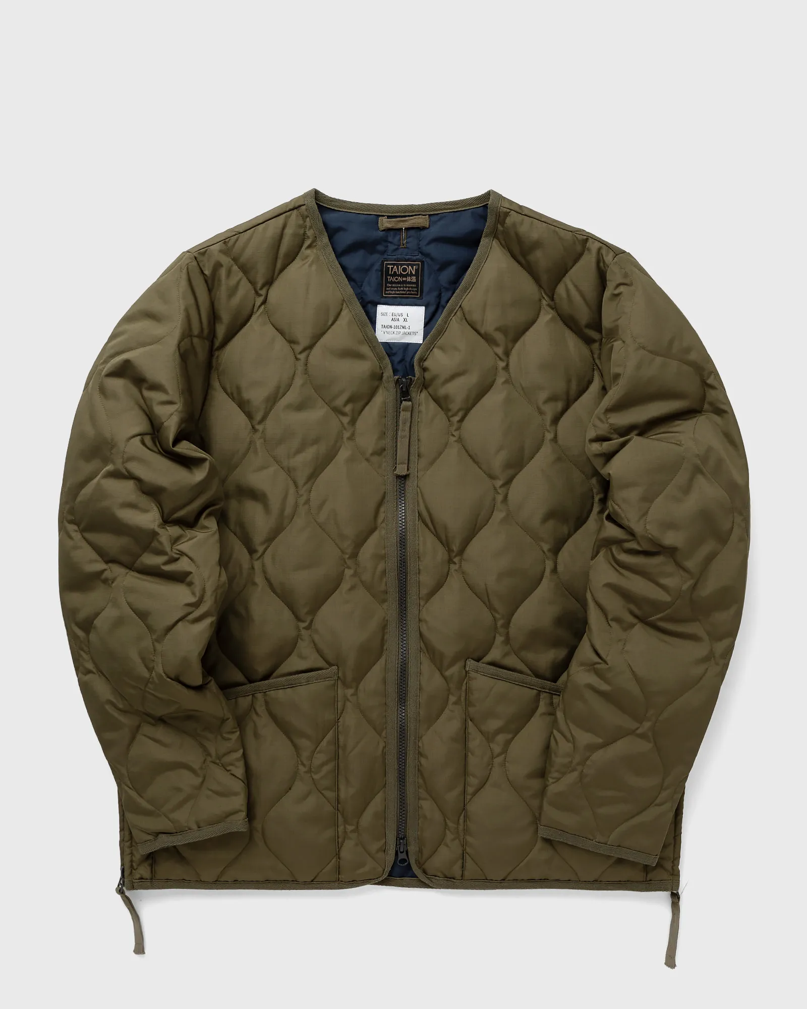 Taion MILITARY ZIP V-NECK JACKET