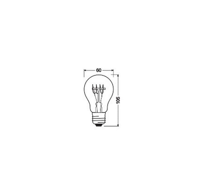 Lampe Base Clas A Retro 45, 5.9W, E27, Warmweiss, 2 StückLED-Lampen, klassische Kolbenform