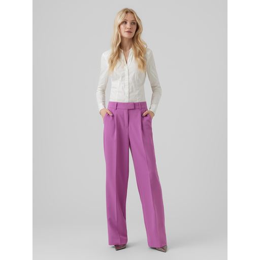 Vero Moda Zelda Højtaljede Bukser, Radiant Orchid, 42/L32