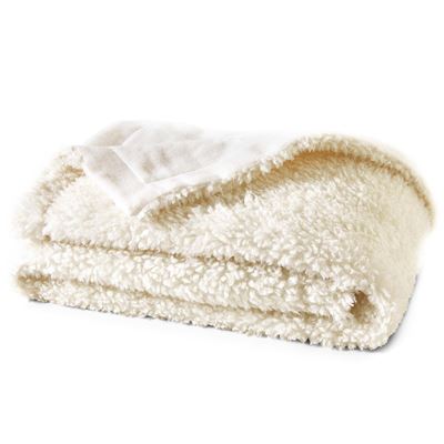 Plaid double face sherpa/polaire