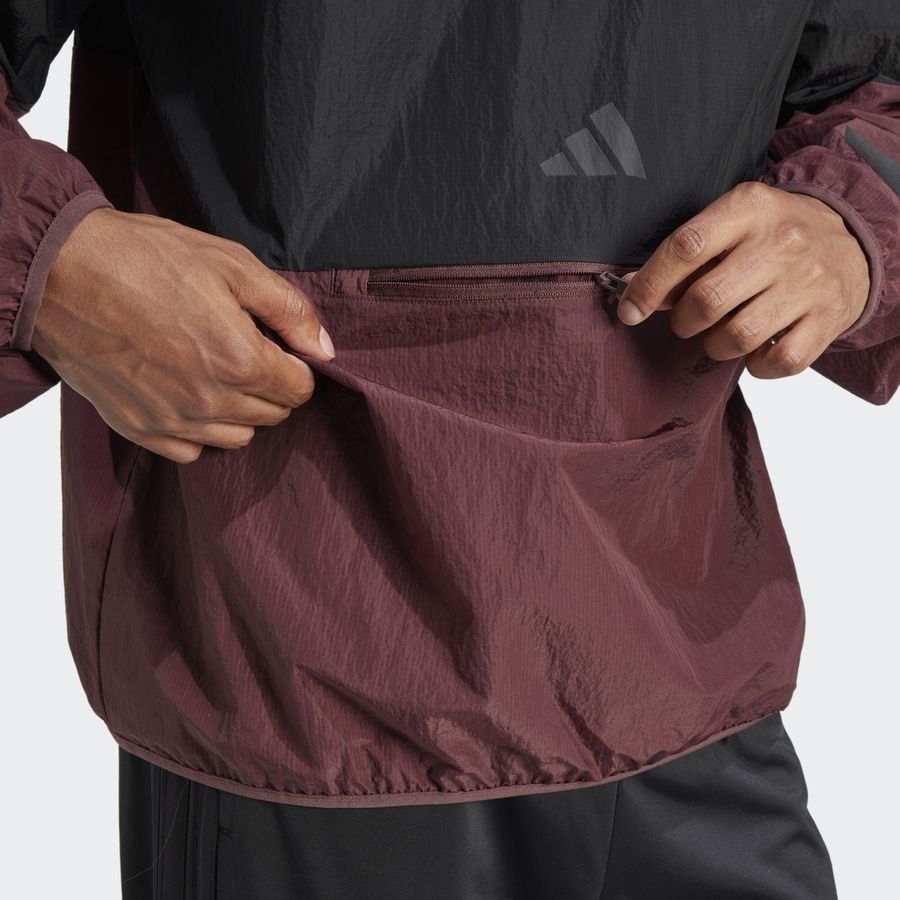 Adidas Sweat-shirt toile demi-zip 3 bandes Future Icons