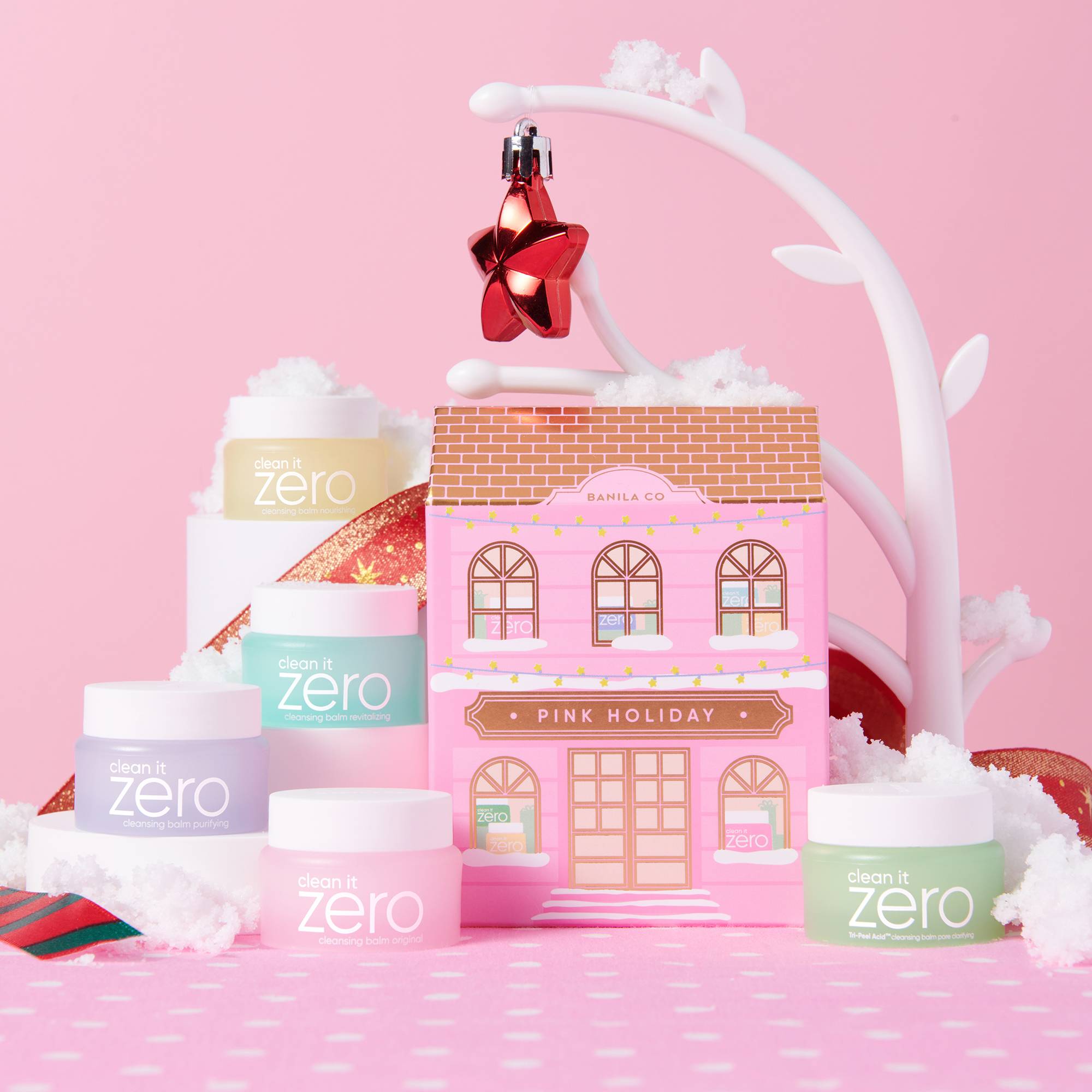 Coffret de 5 mini baumes Clean it zero - Pink Wonderland (5x7ml) / 43ml