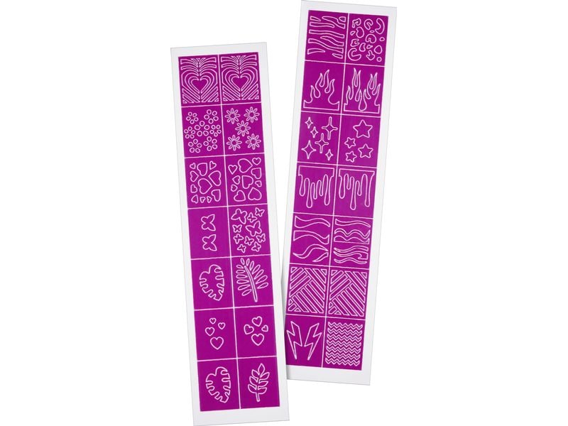 essence Nagellack Nail Art Stencils Nageldesign-Schablonen zu kreieren von verschiedenen Designs