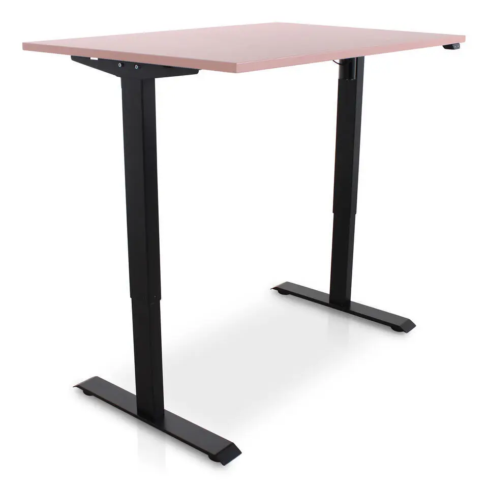MRC EASY Zit-Sta Bureau – Elektrisch Verstelbaar – 140x80 cm – Blad Dusty Rose