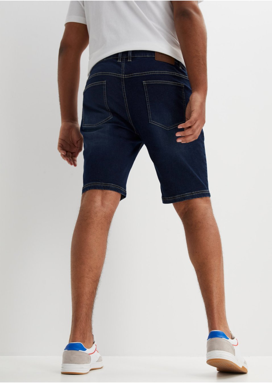 Bermuda en jean extensible, Regular Fit