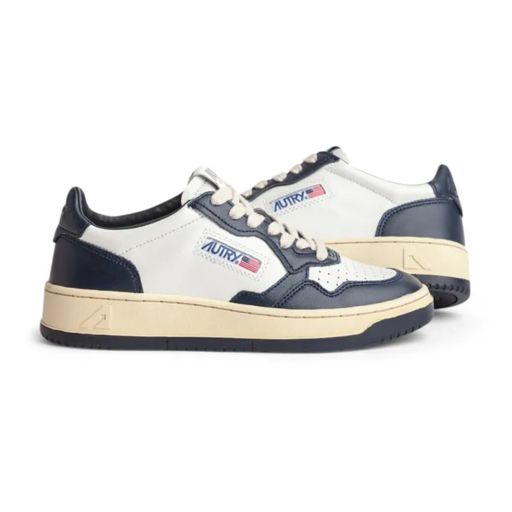 Autry Baskets Medalist Low Bicolore | Bleu marine
