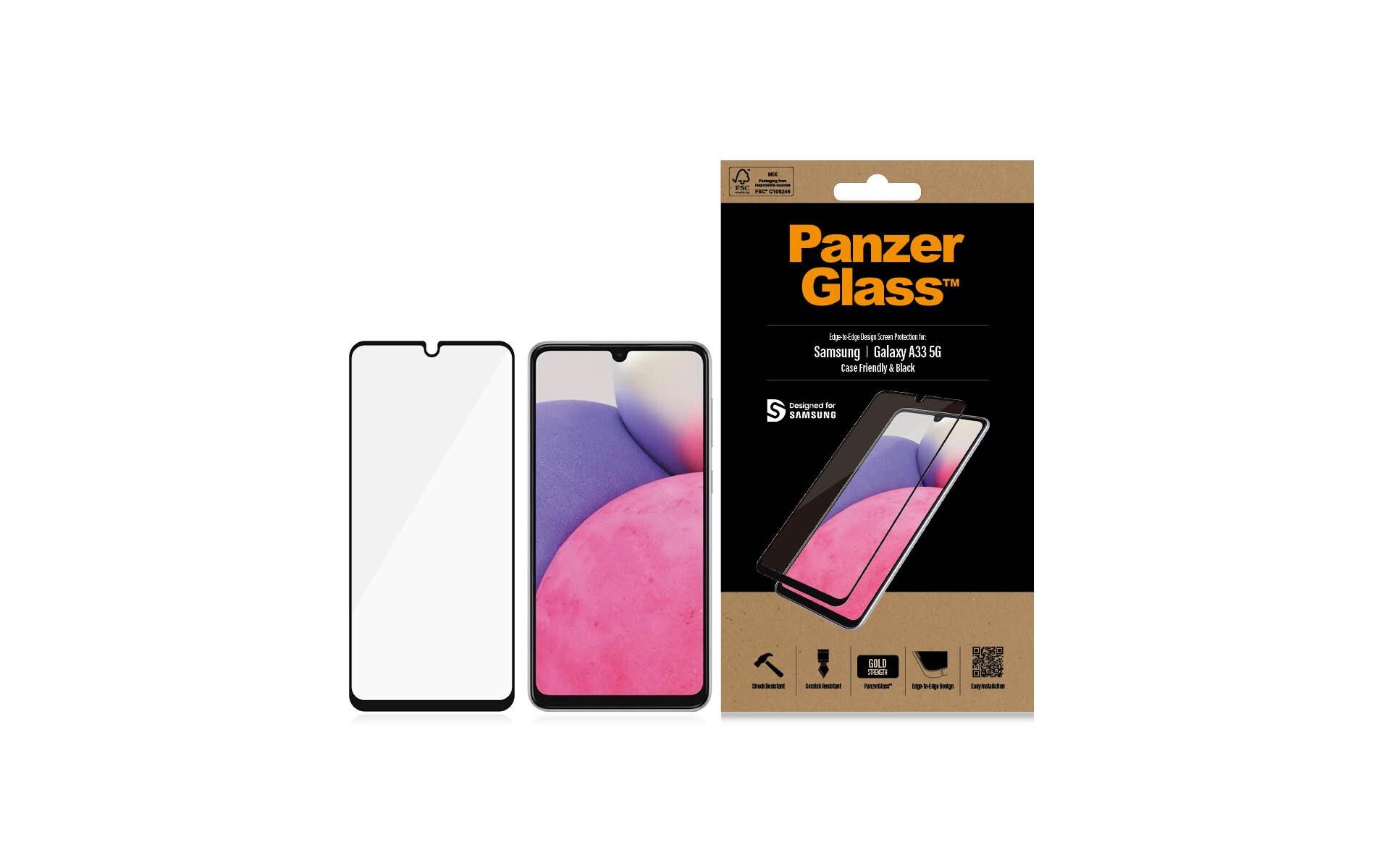 Displayschutz Case Friendly AB Galaxy A33 5GDisplay-Schutzfolie für das Samsung Galaxy A33 5G