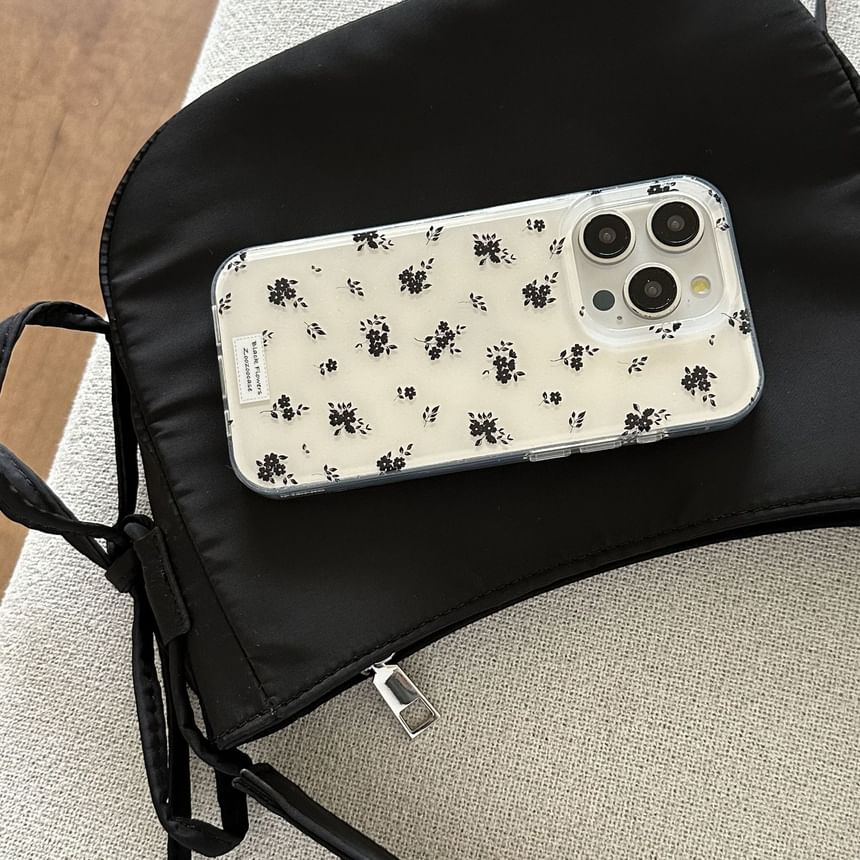 Elliure - Bloemen telefoonhoesje / Charm / Set - iPhone 16 Pro Max / 16 Pro / 16 Plus / 16 / 15 Pro Max / 15 Pro / 15 Plus / 15 / 14 Pro Max / 14 Pro / 14 Plus / 14 / 13 Pro Max / 13 Pro / 13