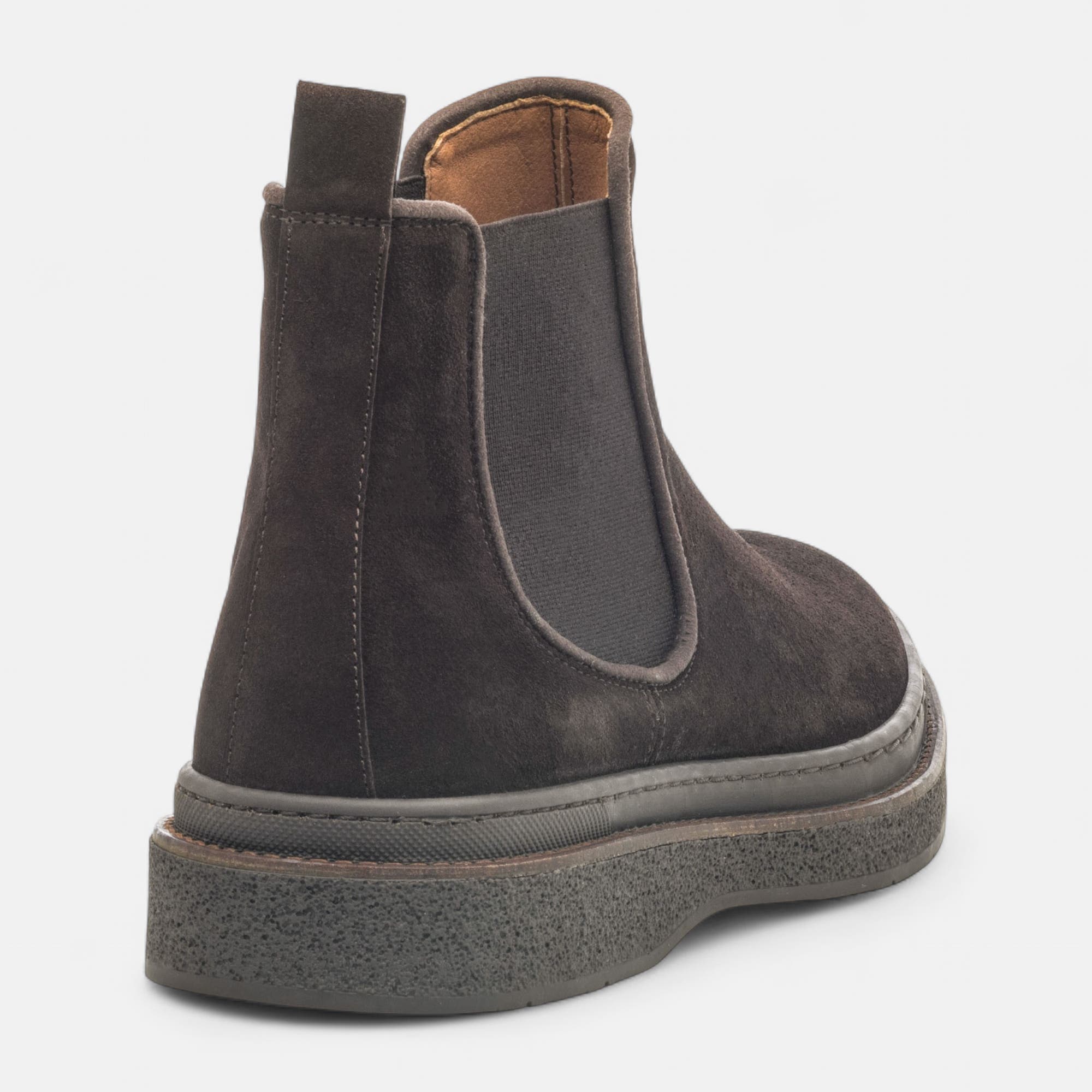 Boots chelsea Homme en cuir marron