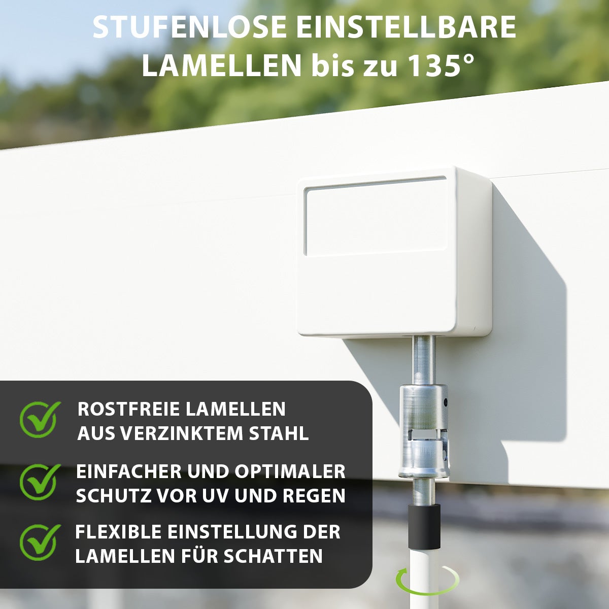 Weide Classic Aluminium-Staal Paviljoen 3 x 3 M Witte Pergola Vrijstaand met Paaldikte 11,6 cm x 11,6 cm