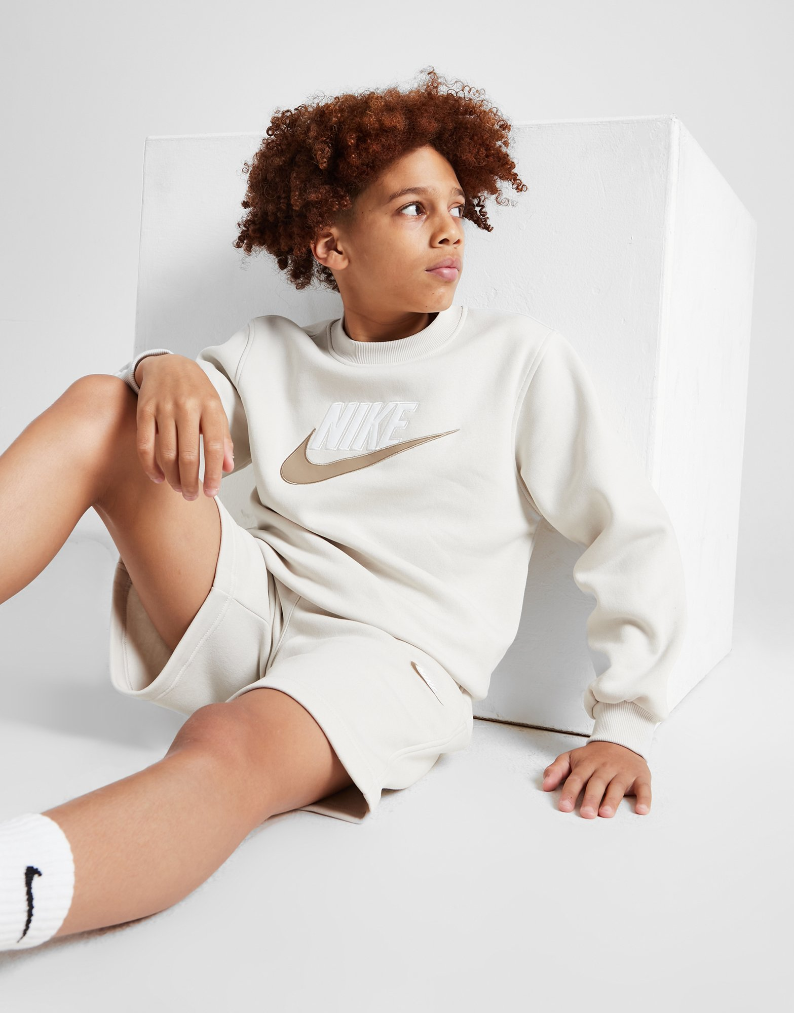Nike Crew Sweatshirt/Shorts Set Junior