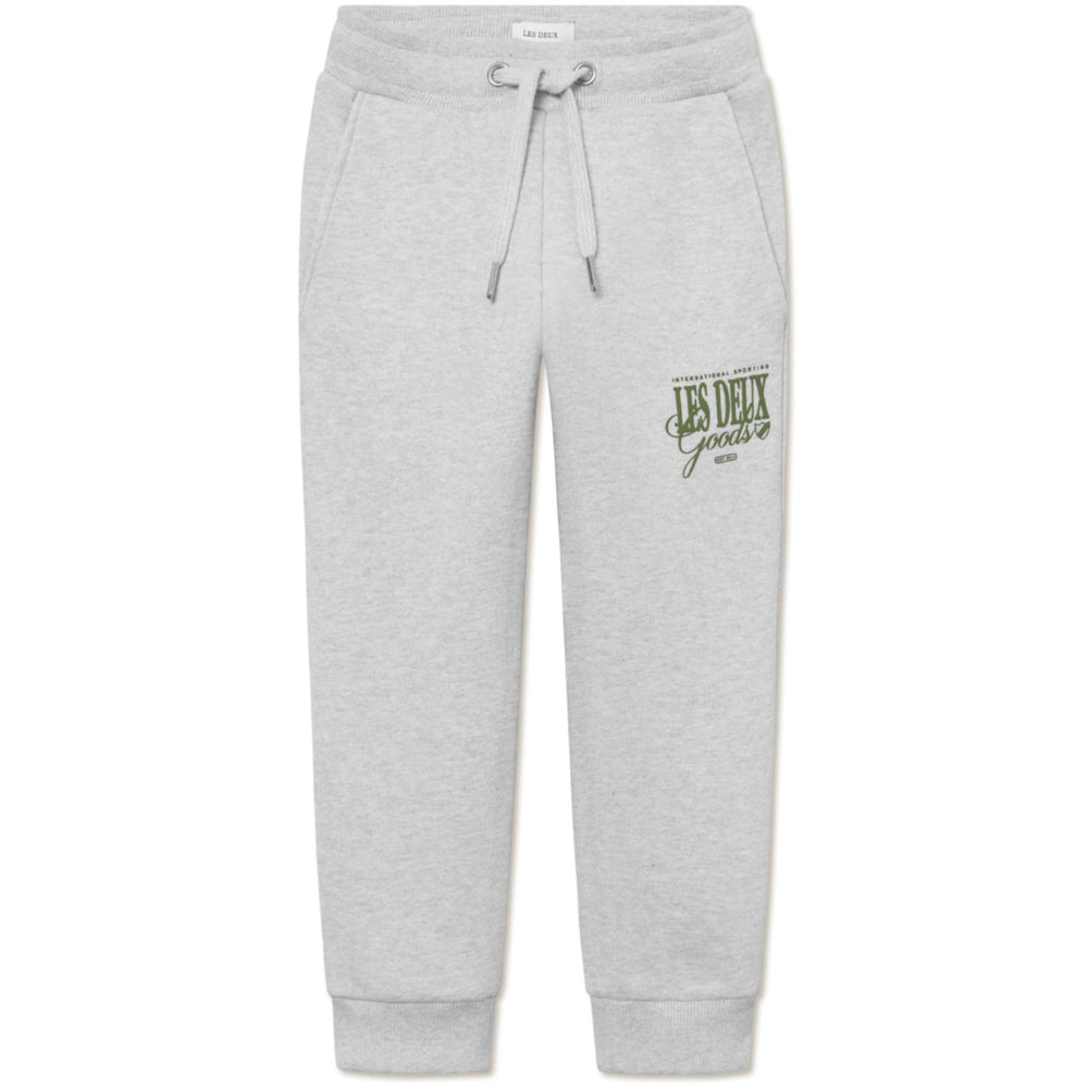 Køb Les Deux Kids Snow Melange/Chive Green Goods Sweatpants