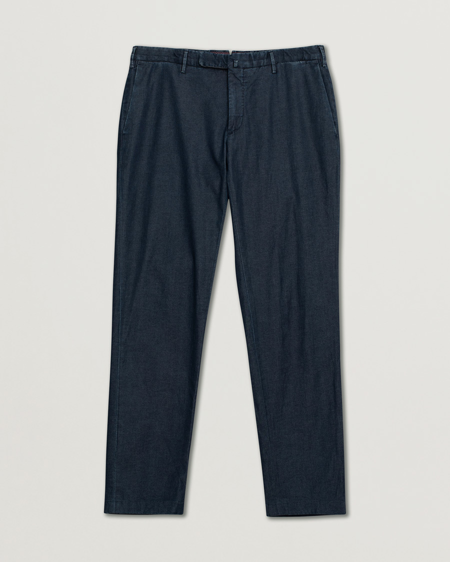 Incotex Slim Fit Denim Stretch Chino Dark Indigo