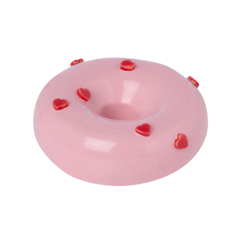 Wandobject donut hartjes