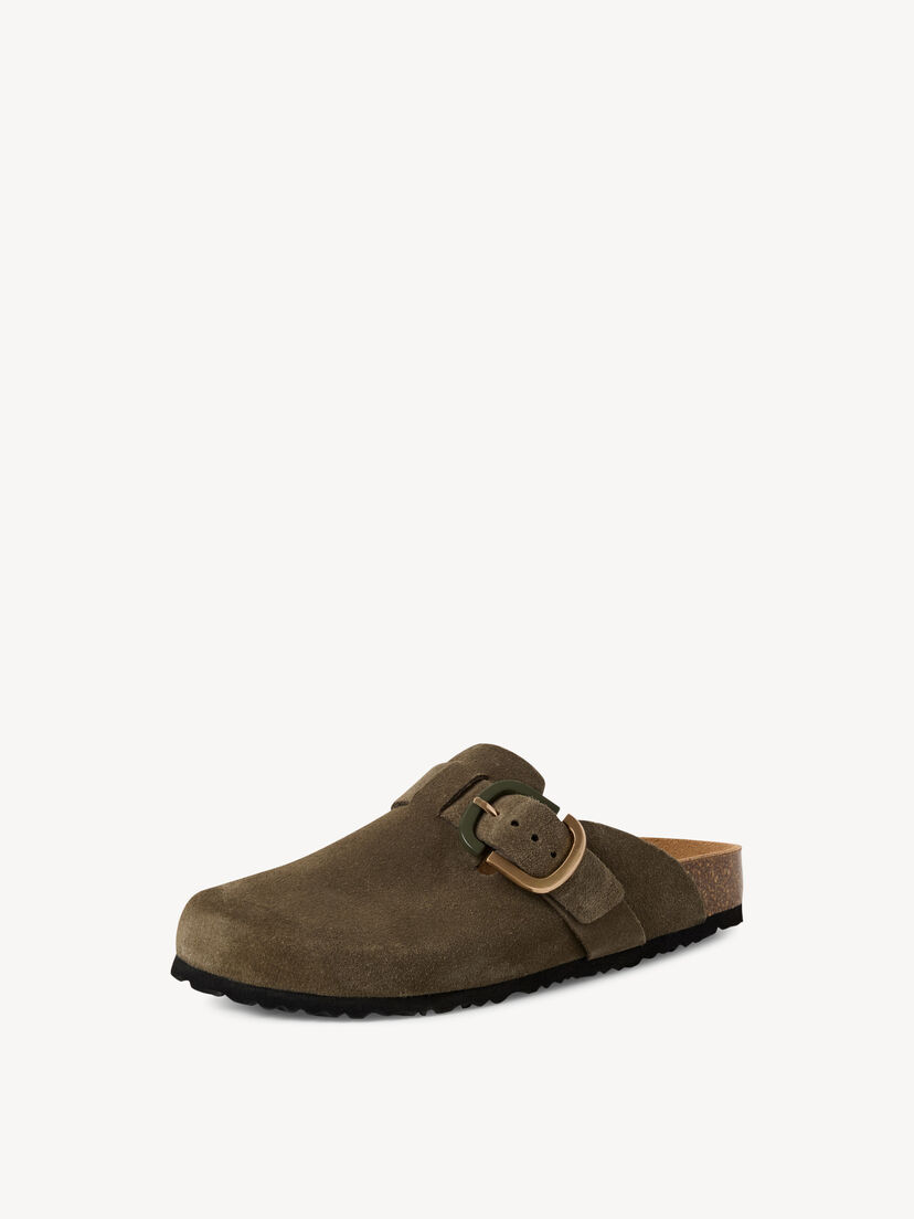 Leren Slipper - groen