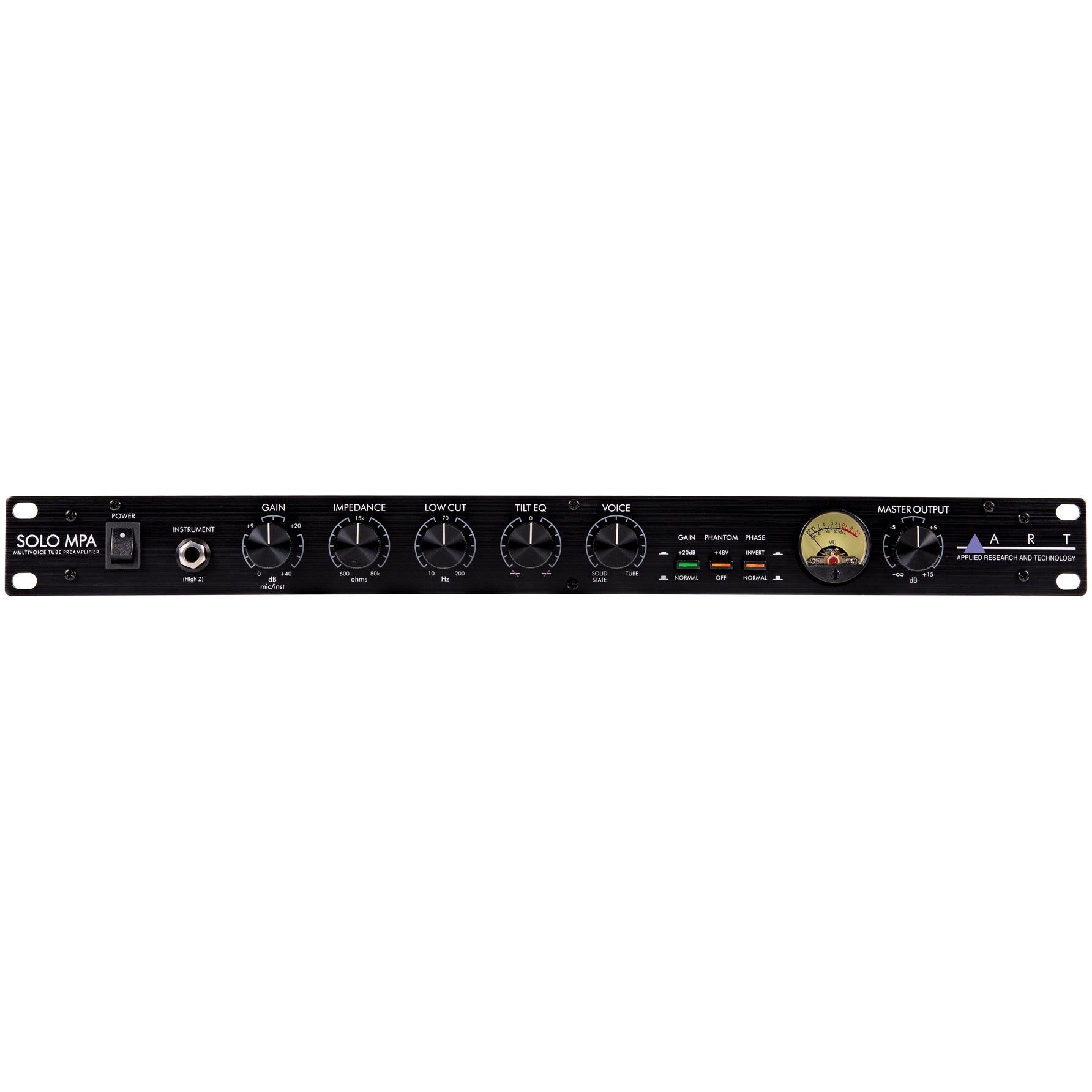 ART Solo MPA Single-Channel Rackmount Multi-Voice Tube preamplifier