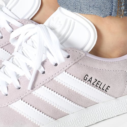 Baskets Femme Gazelle ID7005 Silver Dawn Footwear White Core Black