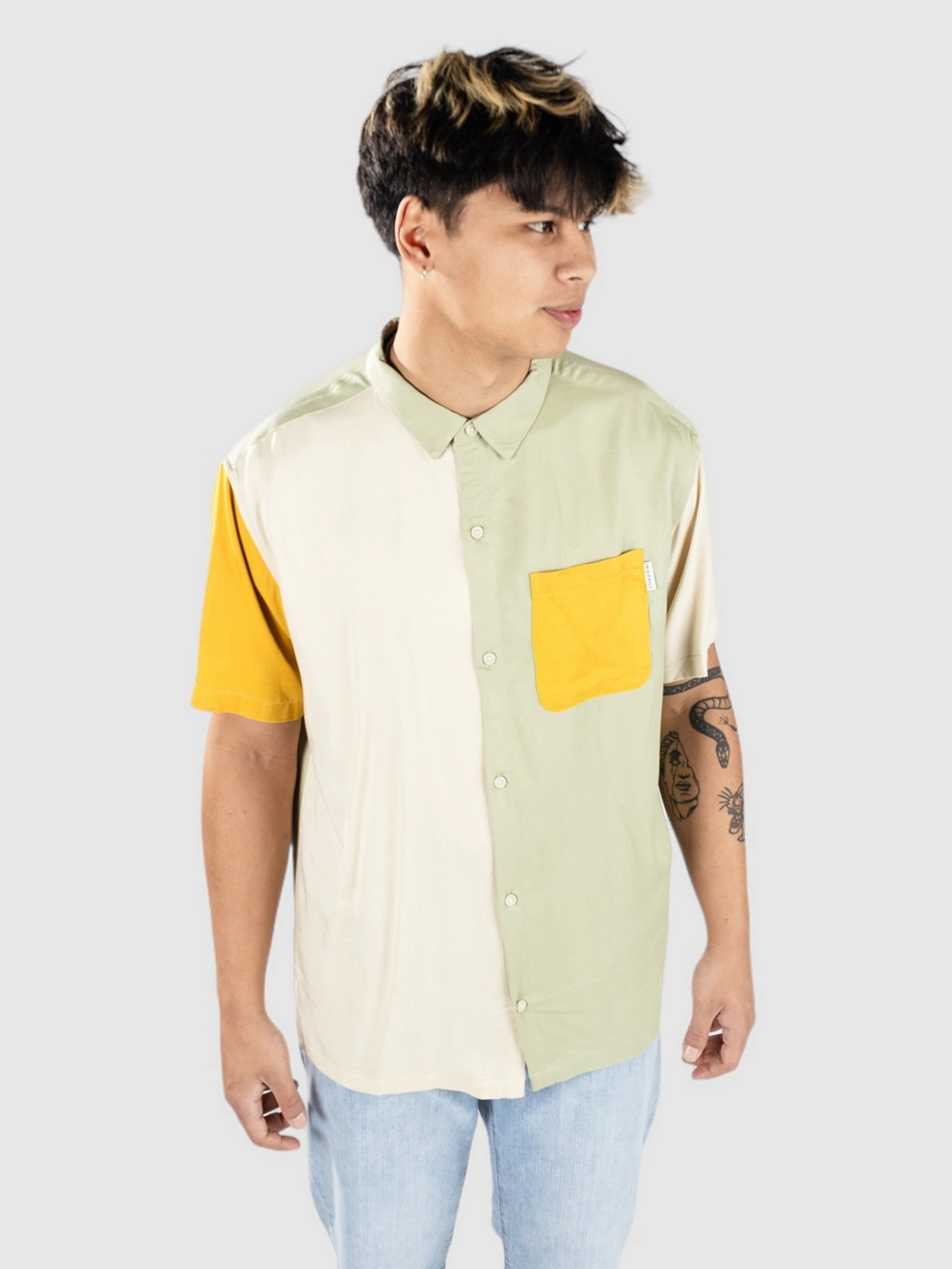 Iriedaily Viscolo SSI Shirt light olive