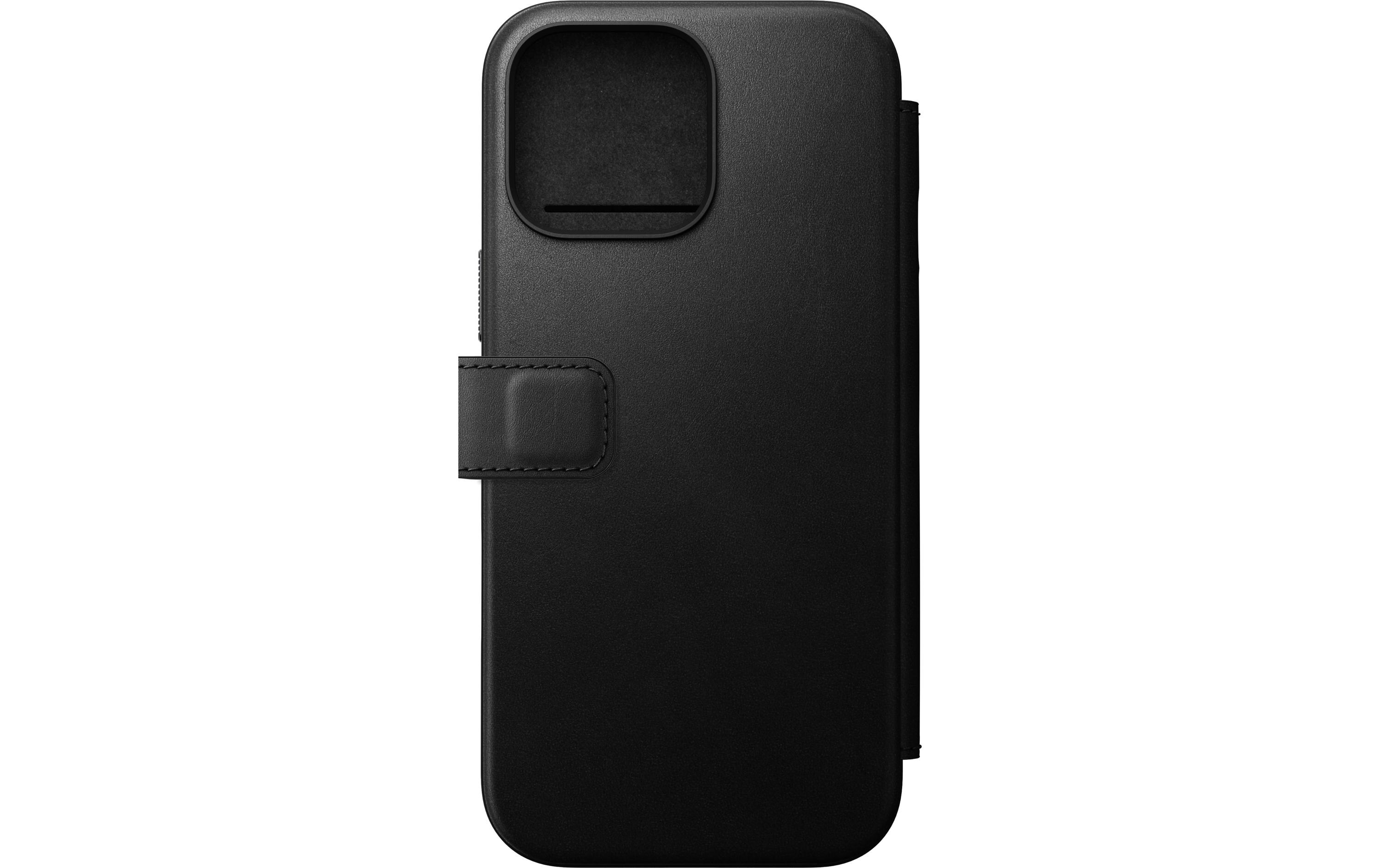 Book Cover Modern Leather iPhone 16 Pro Max SchwarzModernes Leder Folio für das Apple iPhone 16 Pro Max