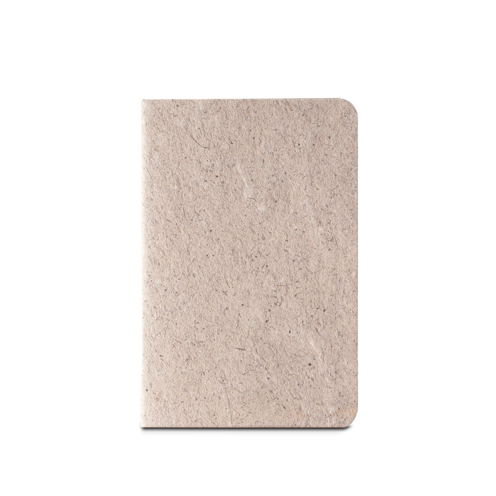 hi!dea 93293 - Bloc-notes A6 avec couverture souple fabriquée à partir de déchets de feuilles de thé (65%)