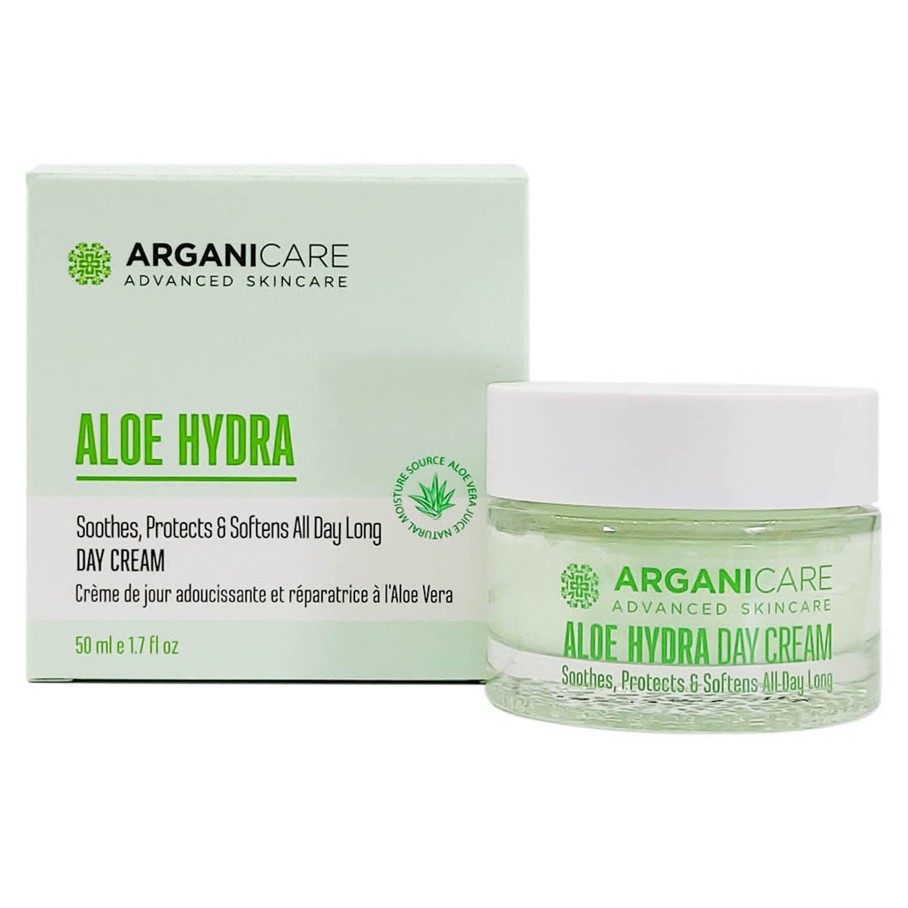 Arganicare Crème de jour réparatrice à l'Aloé Vera - 50 ml