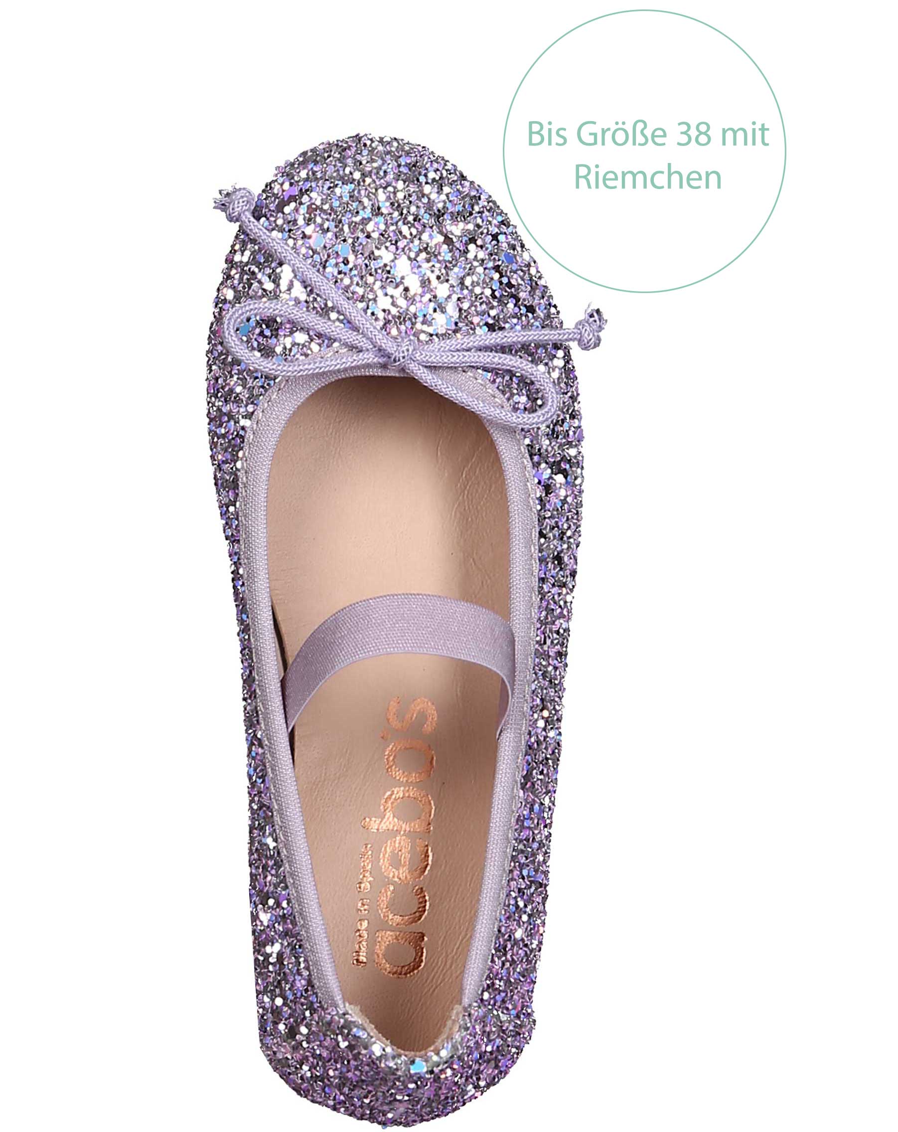 Ballerinas GLITTER in rosa