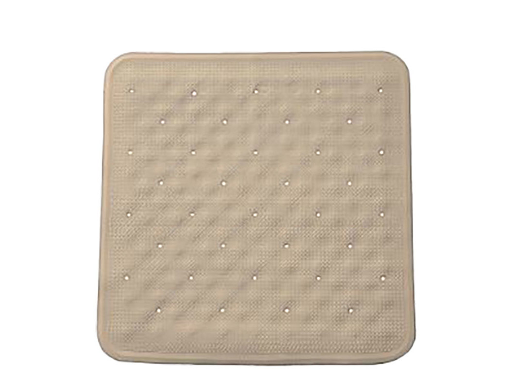TAPETE ANTI-DERRAPANTE ACTUEL BORRACHA BEGE 55X55CM