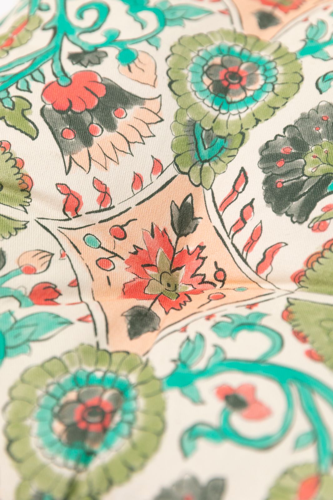 Multicolour tuinkussen fanback chair met print