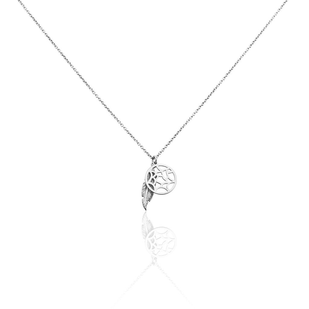 Collier Karrie Argent Blanc Oxyde De Zirconium