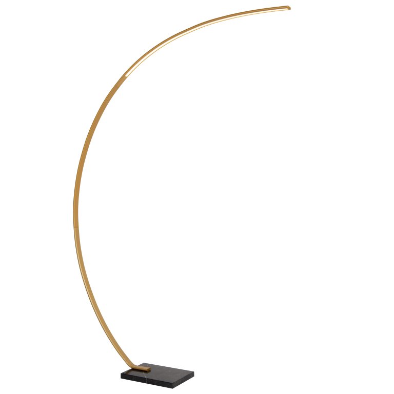 Lucide Curve booglamp LED mat goud