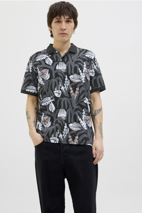 Jack & Jones zwarte heren polo