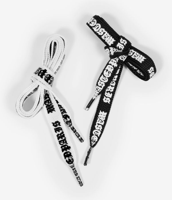 Wasted Paris Kingdom Fat Lace Schnürsenkel (black white)