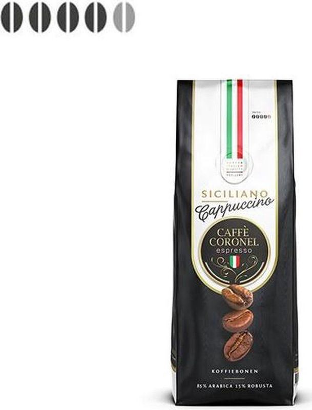 Caffè Coronel - Siciliano Cappuccino - Koffiebonen - 3kg - 85% Arabica - Medium gebrand