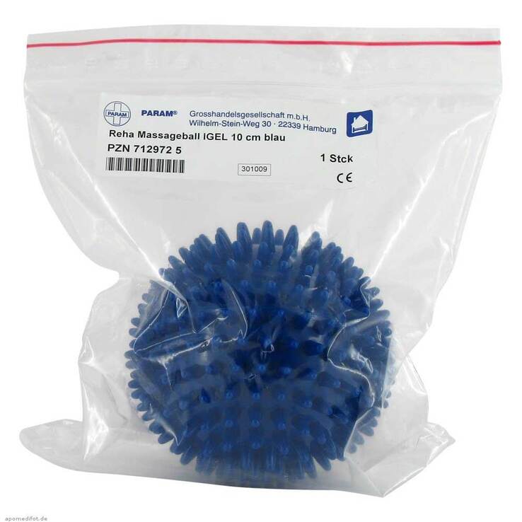 Massageball Igel 10 cm blau, 1 St
