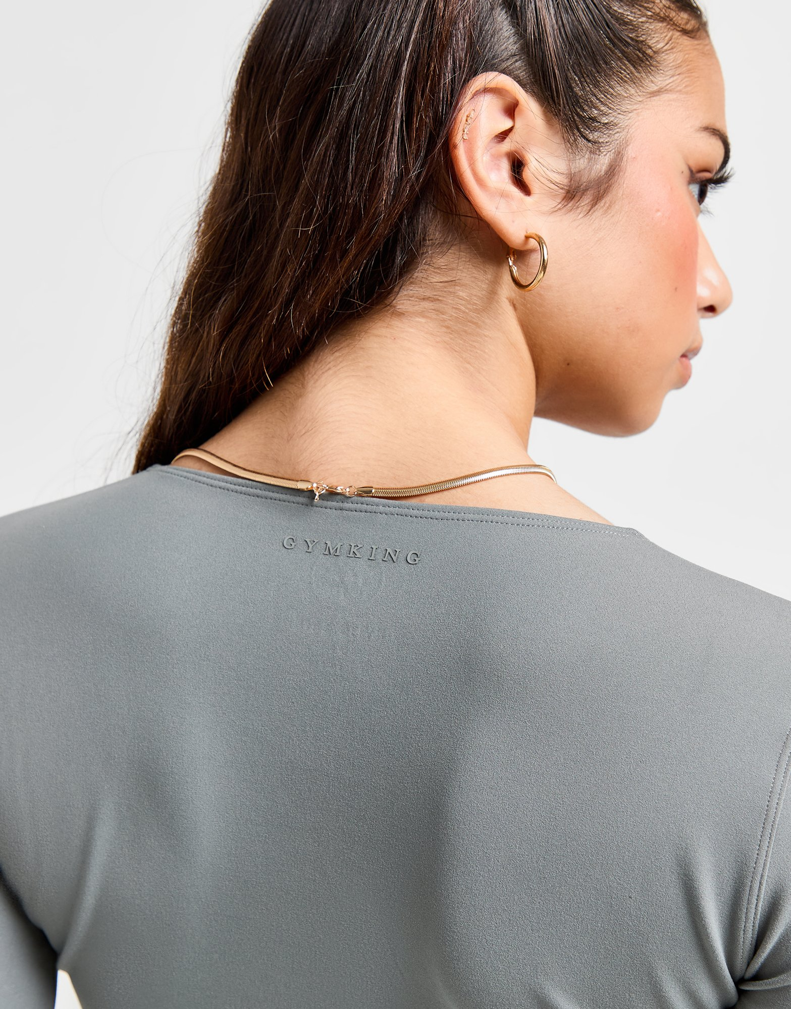 Gym King Haut Manches Longues Peach Luxe Femme