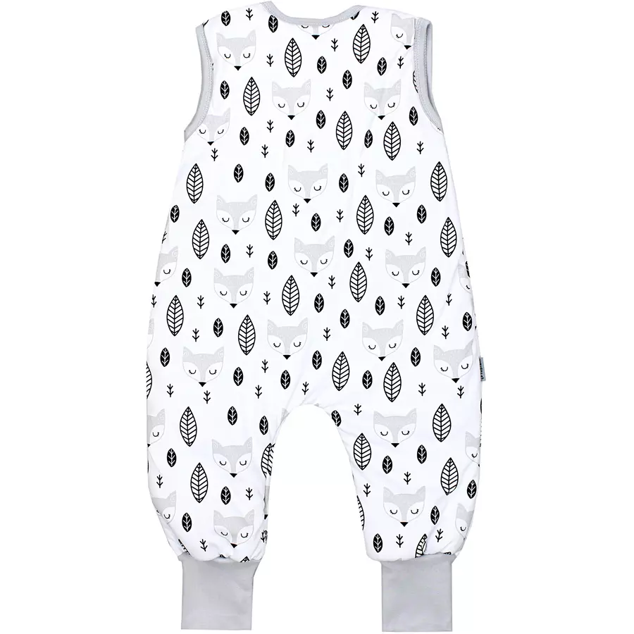 TupTam Baby  Winter Schlafsack mit Beinen 2,5 Tog weißgrau