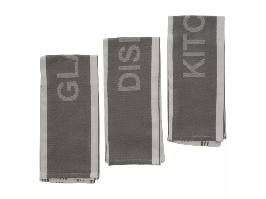 Ensemble De Torchons Essential Gris Foncé 45 x 70
