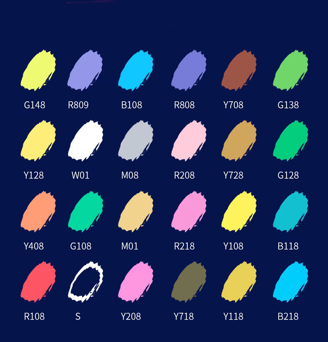 (24er Set) 4mm Wasserfeste Acryl Permanent Marker Pigment Stifte